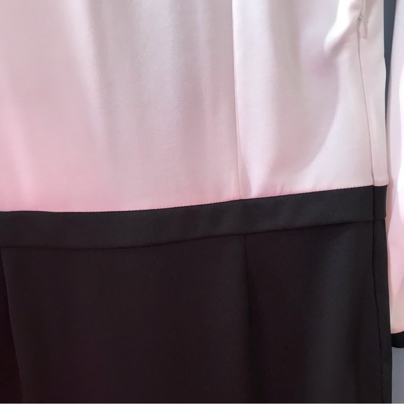 NWT Fashion black & white festive long sleeves dress. Career, work, elegant - Picture 5 of 9